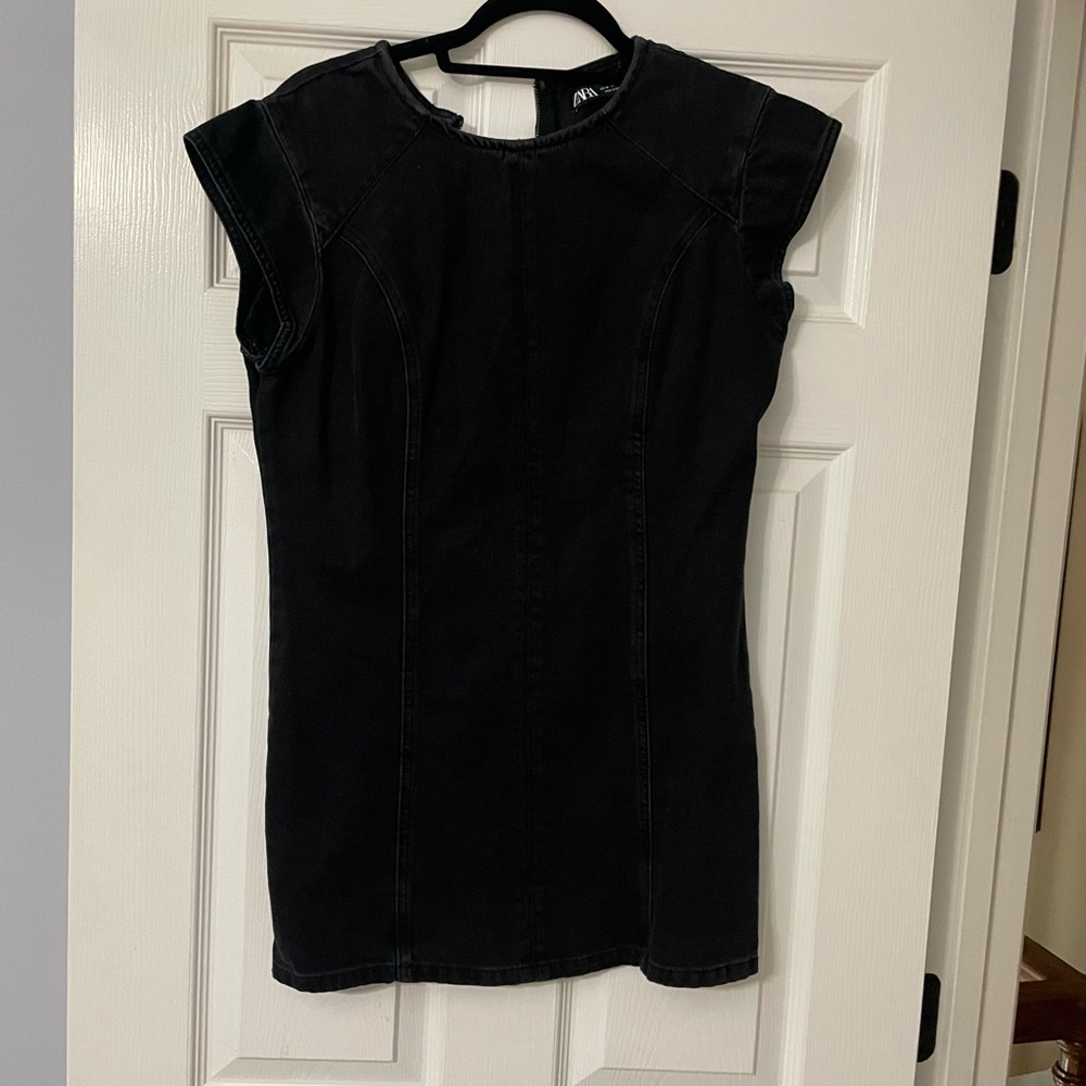 Black denim Zara dress